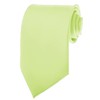 K. Alexander Pear Green Necktie SOLID Mens Neck Tie Satin
