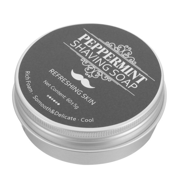 Ipetboom Men's Peppermint Beard Shaving Soap Gentle Safe for Men's
