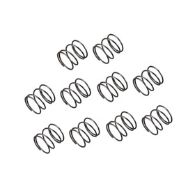 TOP-VIGOR 10Pcs Compression Spring, 1.2mm Wire Dia, 20mm OD, 20mm Free Length Dual Extended Durable Dual Hook Tension Spring for Furniture Screen Doors Repair Projects