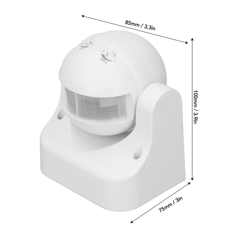 Motion Sensor Detector Switch Waterproof Intelligent Radiationless ABS Housing Infrared