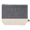 BLUECHOLON - 100% Cotton 180 g/m2 Cosmetic Bag with Bi-Tone