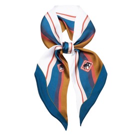 QIUTIMIY Silk Like Scarf for Women Neck Scarf Belt, Satin Scarf for Hair Tie Fashion Purse Scarf for Handbags Accessories Charm(Elephant Brown)