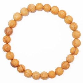 Luna Sundara Palo Santo Charm Bracelet Handmade in Peru Highly Aromatic and Spiritually Cleansing (Palo Santo Large)