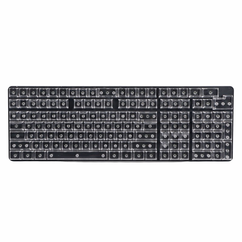 132 Keys Mechanical Keyboard Keycaps CBSA Height Transparent Ergonomic DIY