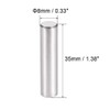TOP-VIGOR 10Pcs 8mm x 35mm Dowel Pins Shelf Support Pegs,