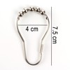 12 Stainless Steel Shower Curtain Rings Heavy Duty Ball Bearing