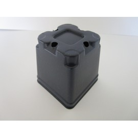 3.5" Square Plastic Nursery Press Fit Pots by Landmark Plastics (100)