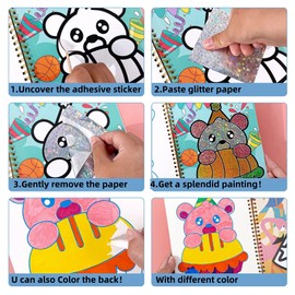 Foil Art Kit for Kids - Foil Fun Crafts, Arts & Crafts Supplies Drawing Game for Kids,Birthday Gifts Crafts Supplies Kits Travel Toys (Space)