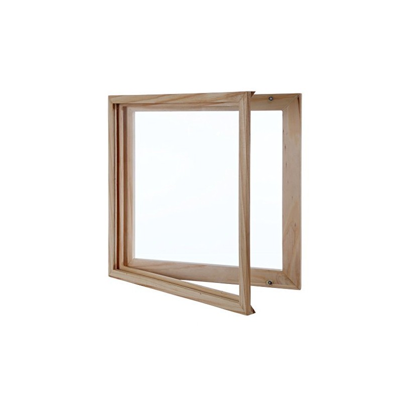 KAIU Vinyl Frame – Solid Wood and Clear Acrylic Wall