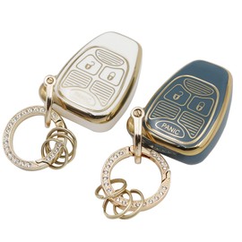 for Jeep Key fob Cover (3B-White Gray)