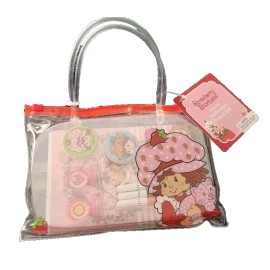 Wildbrain NEW Strawberry Shortcake Stationary Pouch Set Pencils Stickers, Journal, Markers