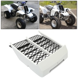 HECASA Radiator Cover + White Grille Compatible with 1987-2006 Yamaha Banshee 350 YFZ350