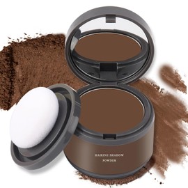 Hairline Sombra en Polvo，Polvo corrector de raíz, polvo de color de raíz ，para cabello delgado, calvo, cabello blanco （marrón）
