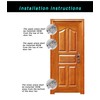 6 Pack Non-Mortise Door Hinges, 4 x 3 inch Stainless