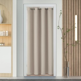 BGment Camel Closet Curtain 84 Inch Length, Room Darkening Room Divider Curtain for Doorway, Blackout Thermal Insulated Privacy Bedroom Bathroom Door Curtain, 1 Panel, 52 Inch Wide