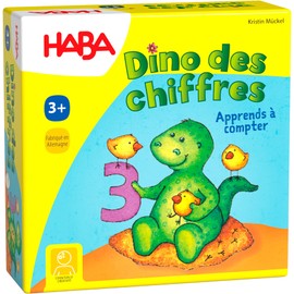 HABA 5475 - Dino der Zahlen, EIN Taschenspiel mit Zahlen und Gedächtnissen für Kinder ab 3 Jahren (Made in Germany)
