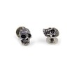 Black Skull Cufflinks and Dress Shirt Studs Set for Tuxedo