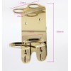 WALL MOUNT 300ml DOUBLE DISPENSER GOLD CHROME HOLDER ideal for