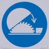 Mandatory: Use table saw adjustable guard Sign - 150x150mm -