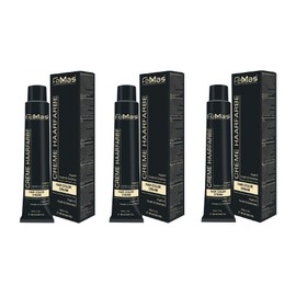 FemMas Hair Colour, Professional Cream Hair Colour with Argan Oil, Keratin & Ceramides, as Permanent Hair Colouring or Tint for Radiant, Durable Colour Results, 3x Metallic Pink, 100 ml