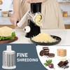 KEOUKE Rotary Cheese Grater Hand Crank Black - Shredder Slicer