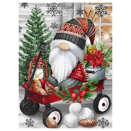Dzmuero Diamond Painting Christmas Decoration, 5D Diamond Painting, Christmas Gifts, Diamond Painting Pictures, Diamond Painting Craft Set, Crafts for Adults, Children, Girls, 30 cm x 40 cm