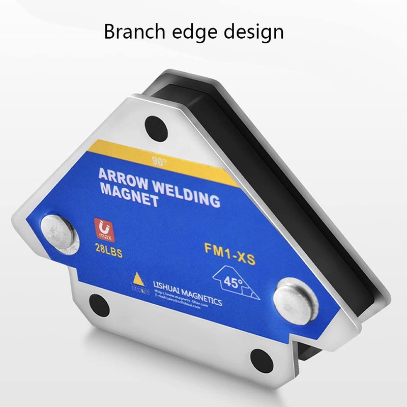 Gjyia 4pcs Triangle Welding Positioner with Magnetic 45° 90° 135°
