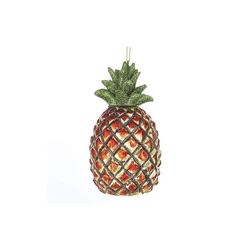 Kurt Adler 4.75" NOBLE GEMS GLASS PINEAPPLE ORNAMENT