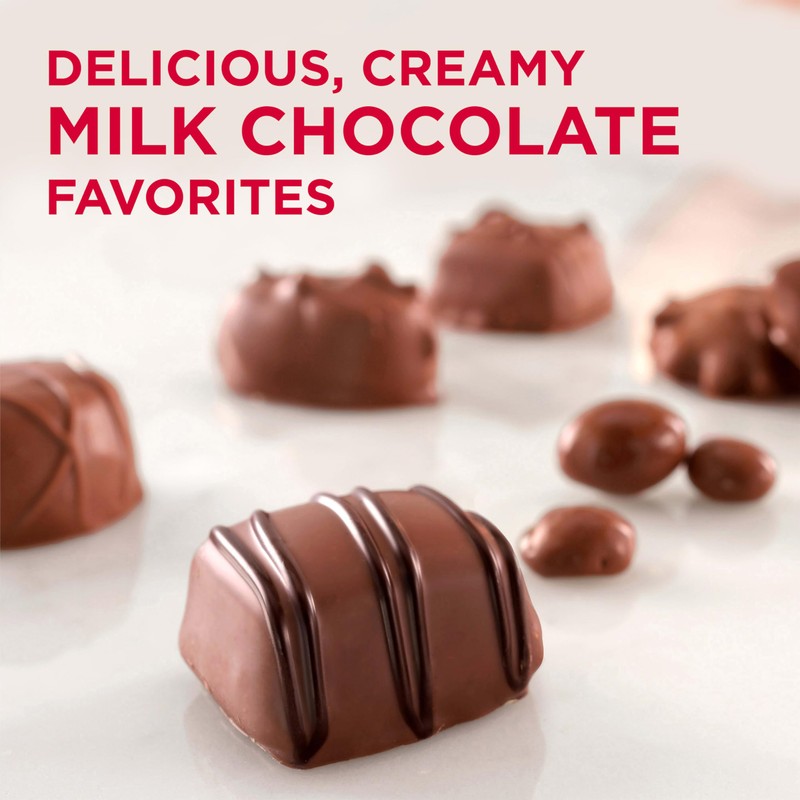 RUSSELL STOVER Christmas Milk Chocolate Candy Assortment Gift Box, 9.4