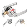 Feeloco Indicator Privacy Lock and Door Lever,Vacant Occupied Bathroom Lock