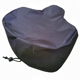 LU2000 Oversized Extra Large UV Protective Waterproof Bike Saddle Cover, Wide Bicycle Seat Rain Cover with Draw String, Memory Foam Bike Cushion Cover - 12" x 14"