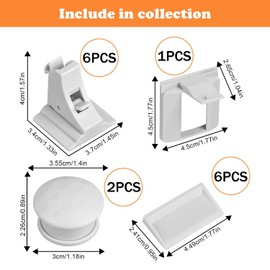 Pack of 6 Child Safety Cabinet + 2 Magnetic Child Lock Keys, Baby Safety Magnetic Cabinet Lock, Invisible Baby Safety Drawer Lock, No Drilling or Screws