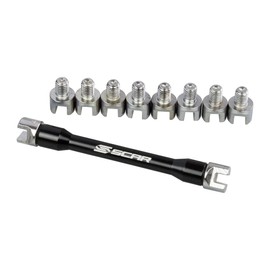 SCAR Spoke Wrench Universal with 8 Widths Compatible with KTM Honda Suzuki Husqvarna Yamaha Kawasaki Sherco Beta Gas Gas