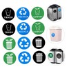 EXCEART Recycling Bin Stickers 12pcs Garbage Sorting Stickers Label Stickers