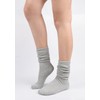 Women's Fall Winter Slouch Knit Socks (Basic Cotton Knit_Rib_4Pair)
