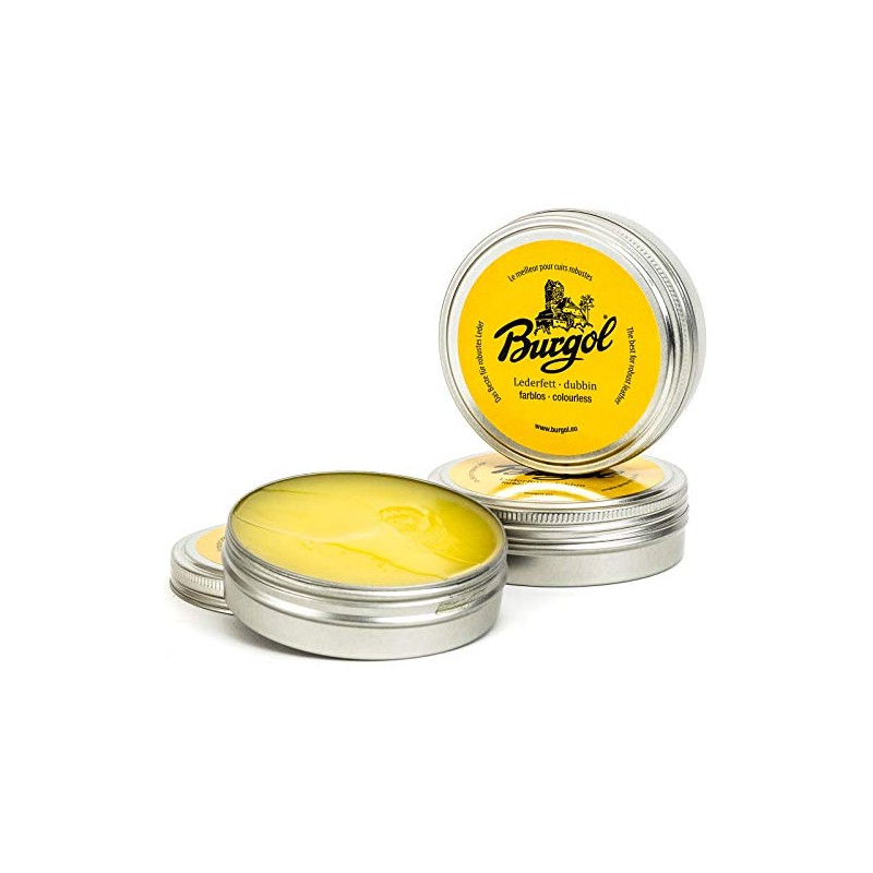 Burgol Lederfett dubbin farblos 100ml Blechdose