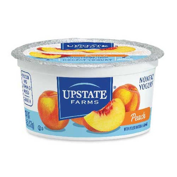 Upstate Niagara Coop Peach Rich and Creamy Yogurt, 4 Ounce -- 48 per case.