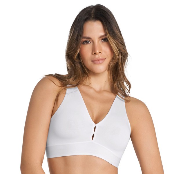 LeSensuel Full Coverage Bralette - Comfortable Wireless Bra Back Fat