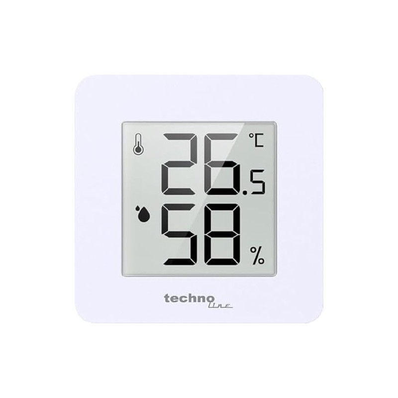 WS9475 Thermometer, Hygrometer, Extra Small, E-paper Display, Magnetic Holder, Switchable