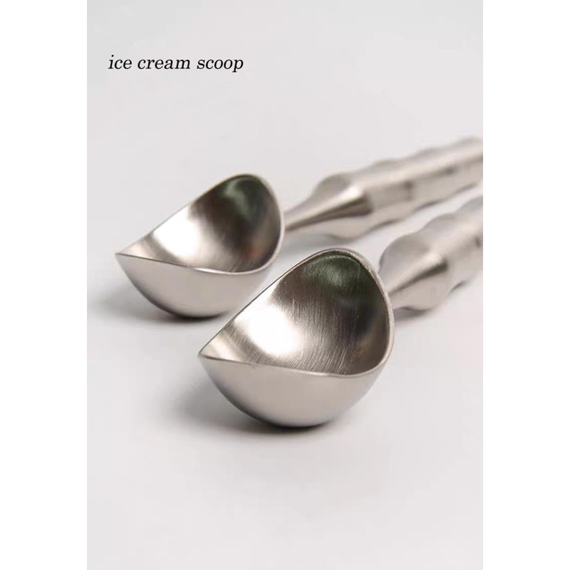 KXLCGYK Ice Cream Scoop Ice Cream Spoon 18-8 Stainless Steel