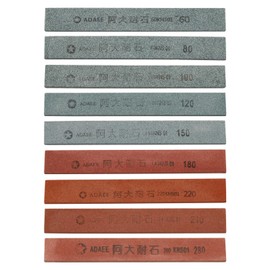 HARFINGTON 9pcs Knife Sharpening Stone Set 60/80/100/120/150/180/ 220/240/280 Grit Knife Sharpening Stone Sharpener Whetstone for Knives Scissors Kitchen Sharpen Tools