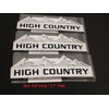 Yoaoo 3x Genuine Chrome High Country Emblem Badges Door Tailgate