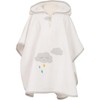 Smithy High-Quality Terry Towelling Poncho 100% Cotton White Cloud Rainbow