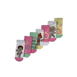 ONOMATO! CoComelon Children's Girls' Socks 7 Pairs Stockings Package Set, multicoloured