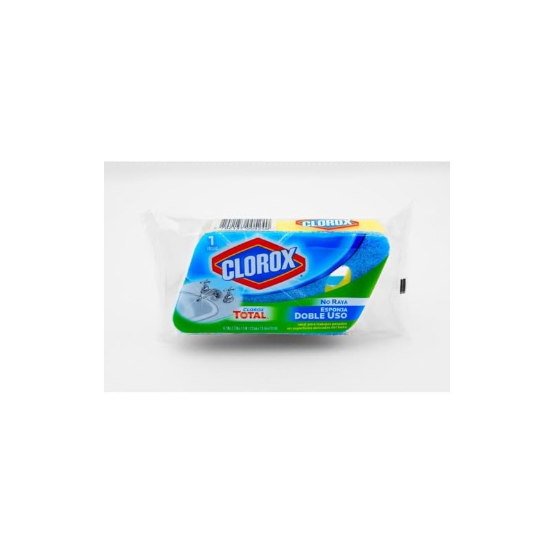 Clorox Fibra Esponja Doble Uso NO Raya Antimicrobiana. Ideal para