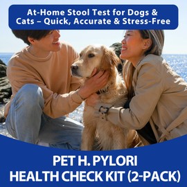 Pet H. Pylori Health Check Kit (2-Pack) – at-Home Testing for Dogs & Cats, Quick Results & Stress-Free Care