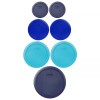 Pyrex 7202-PC 7200-PC 7201-PC 7402-PC Multicolor Blue 7 Piece Plastic