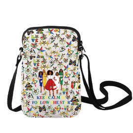 LEVLO Sorority Crossbody Bag Sorority Sister Gift Keep Calm And Follow The Star Shoulder Bag Sisterhood Merch, Keep Calm C Bag