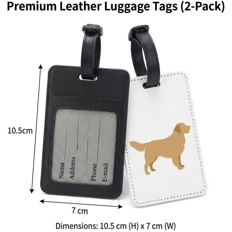2Pcs Etiquetas de Equipaje Personalizadas con Foto para Maleta