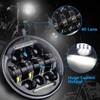 5.75 Inch Led Headlight, 5 3/4 Headlight with White DRL